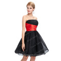 Grace Karin Cheap Strapless Black Beaded Short Puffy Homecoming Party Dresses CL4097-1